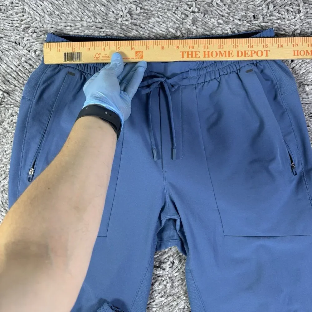 Lululemon License To Train Joggers Mens Large Baby Blue Training Activewear Gym